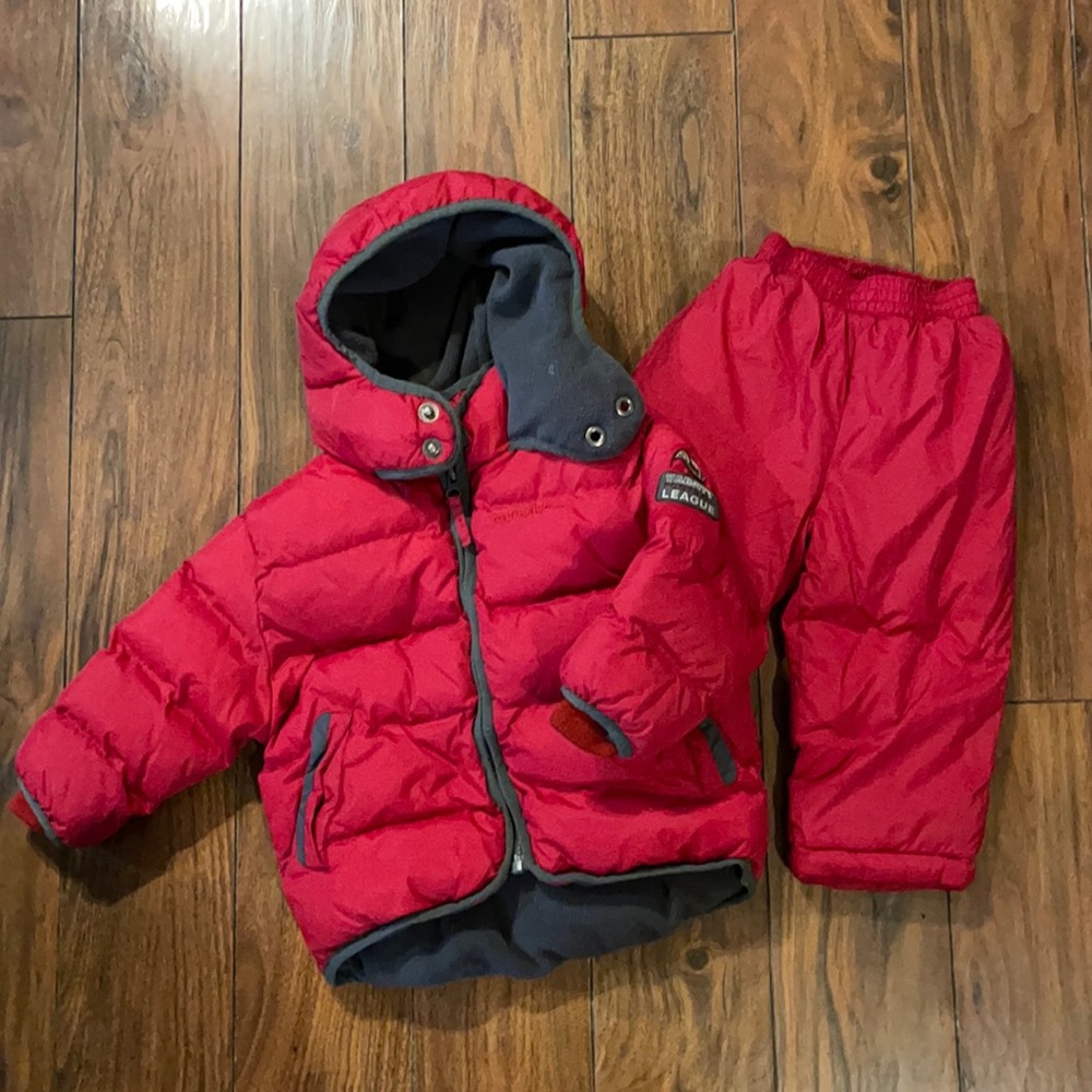 2-Pc Carter’s Snowsuit Red 18 Months